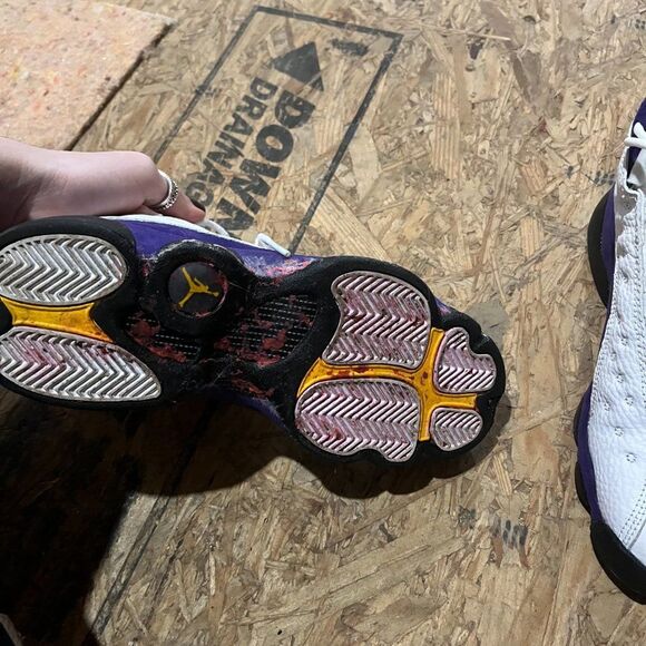 Air Jordan 13 Retro GS 'Lakers' size 5y - Picture 3 of 9